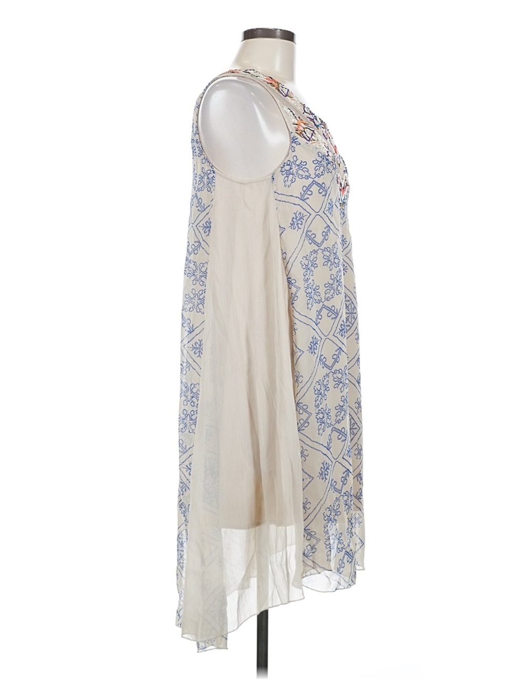 Free People Ancient Mystery Boho Beaded Midi Shift Dress• Small - Picture 10 of 11